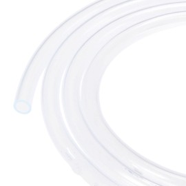 TOP-VIGOR 8mm ID 10mm OD PVC Clear Vinyl Tubing, 1M Length Food Grade Flexible Water Pipe, Plastic Tube for Transfer Water, Oil, Air, Powders & Fine Granules