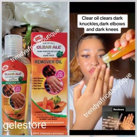 Clear All Dark Knuckles Remover Oil. Carrot & Papaya Extracts. X 1. NO PEELING!