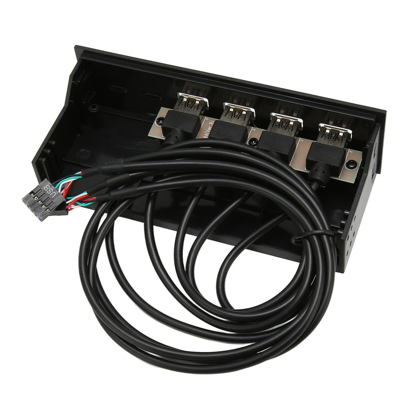 5.25 Inch USB2.0 Hub Front Panel Multifunctional 4 Ports 19pin