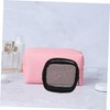 DECHOUS Portable Mesh Makeup Bag with Zipper Toiletry Organizer for