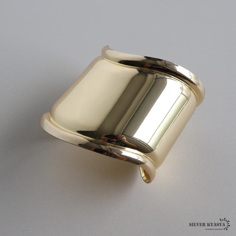 Wide Bangle, Silver, Thick Bangle, Thick Bangle, Wave, Bone Cuff