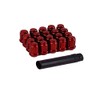 Red Locking Lug Nuts 12x1.5 With Key For Honda Talon