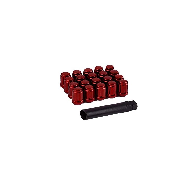 Red Locking Lug Nuts 12x1.5 With Key For Honda Talon