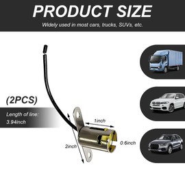 SHMZK 2PCS Car Light Bulb Socket, BA15S 1156 LED Bulb Socket Holder Adapter with Wire Connector, 1156 Turn Signal Light Snap-in Plug Automotive LED Bulb Socket for Car Truck SUV (Long Bracket)