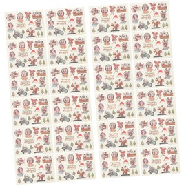 Minkissy 4sets Kids Temporary Christmas Sticker Set Decals Waterproof 100 Unique Designs 6sheets*4