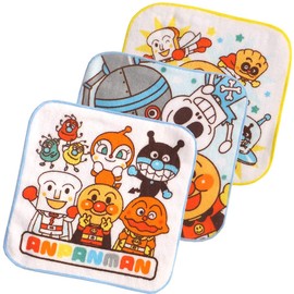 Salonge Anpanman Mini Towel 3-Piece Set