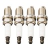 Zoncar BKR6EIX Spark Plug,Double Iridium Spark Plugs 4 pcs Compatible