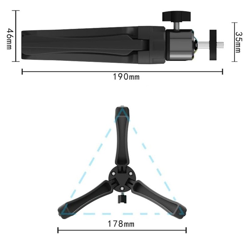Mini Projector Tripod, HORLAT Tripod for Mini Projector with 360°