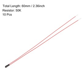 sourcing map 10pcs 50K 3590B 1% NTC Thermistors Resistors Temperature Sensor