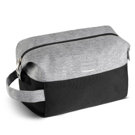 Vorspack Lightweight Travel Toiletry Bag - Water Resistant Travel Bag for Toiletries, Cosmetics, Accessories, Gifts for Men - Black