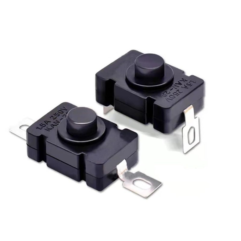 20 Pcs Self-Lock Push Button Switches, KAN-28 ON-Off Mini Switch