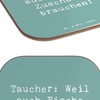 Mr. & Mrs. Panda Drinks Coaster Saying Diving Spectators Gift