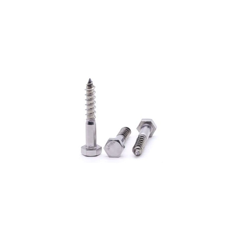 Glvaner M12 x 90mm (4 pcs) Stainless Steel Hex Head