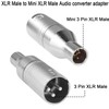 QIANRENON 3 Pin XLR to 3 Pin Mini XLR Headphones