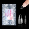 Ditran Medium Stiletto Gel Nail Tips Full Cover 504Pcs Pre-Shaped