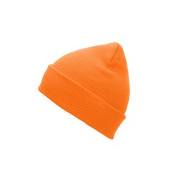 Century Star Beanie for Men Women Black Beanie Hat Soft Winter Beanies Cuff Beanie Skull Caps Knit Hats Orange One Size