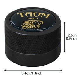 TAOM Round Shaped Pool Chalk Holder, Portable Pool Chalk Cubes, Magnetic Mini Chalk Holder Pool Billiards, Pool Cue Chalk Case Container Box for Billiard Cue Tip Tool Pool Table Snooker Accessories