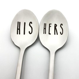 His and Hers Gifts for Couples His Hers Spoon Gifts for Him Her Anniversary Engagement Valentines Day Gifts for Couple Christmas Birthday Gifts for Husband Wife Boyfriend Girlfriend