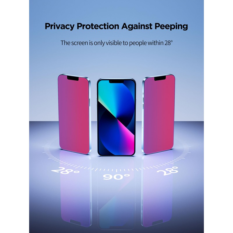 PDDKISS 12 Pro Max Privacy Screen Protector Pink
