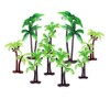 OBUY 12 piezas de decoración para tartas de palmera verde