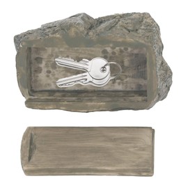 Artificial Stone with LED Light, Looks Stone Safe Outdoor Secret Safe for Keys, Artificial Stone, Rocks, Yard, Home Accessories for Garden, Yard