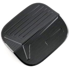TOTMOX Gas Cap Sticker Abs Carbon Fiber Black Fuel Filler Tank Door Cover Compatible with Honda Civic 11th Gen 2022-2023 Fuel Tank Filler Cap Gas Tank Lid Door Cover