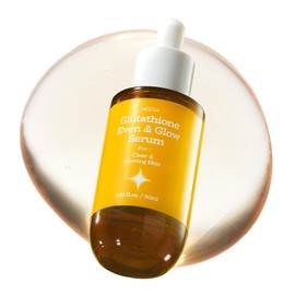 HEEDA Glutathione Even & Glow Serum, Niacinamide, Turmeric, Tranexamic Acid, Glass, Radiant, Balanced & Healthy-Looking Skin, Korean Skincare