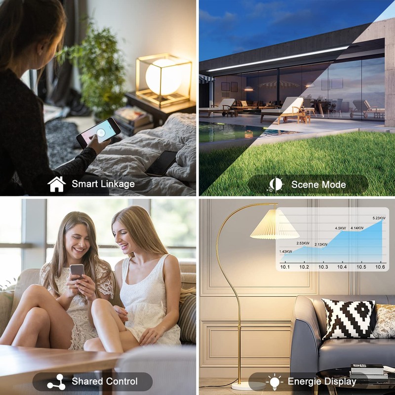 Zigbee Socket Pack of 2 Plug with Current Measurement Smart