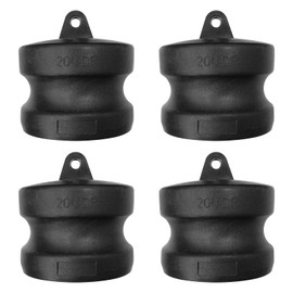 4PCS Polypropylene Cam Groove Hose Fitting 2 Inch Standard Type DP Camlock Fittings Dust Plug, Cam Lock Quick Couplings Dust Plugs