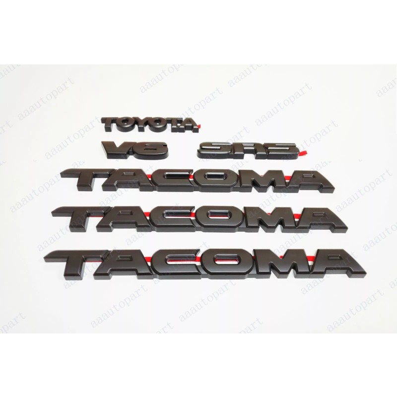 Tacoma 6PC Overlay Kits Matte Black Fit 2005-2015 Toyota Tacoma