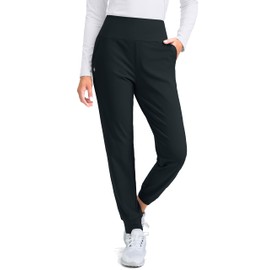 G Gradual Women's Fleece Lined Joggers High Waisted Water Resistant Thermal Hiking Pants Cold Weather Sweatpants with Pockets(Melantie,S)