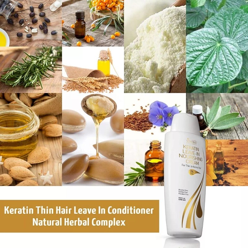 Vitamins Hair Keratina Leave Acondicionador Cabello Dañado