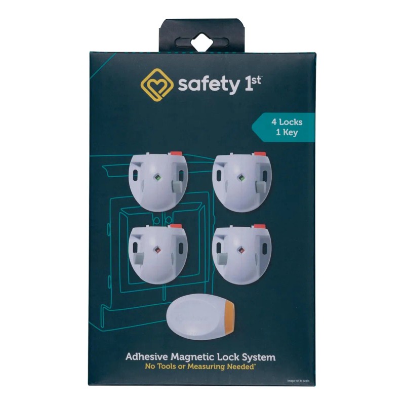 Sistema De 4 Cerraduras Magnéticas Adhesivas Safety 1st Con
