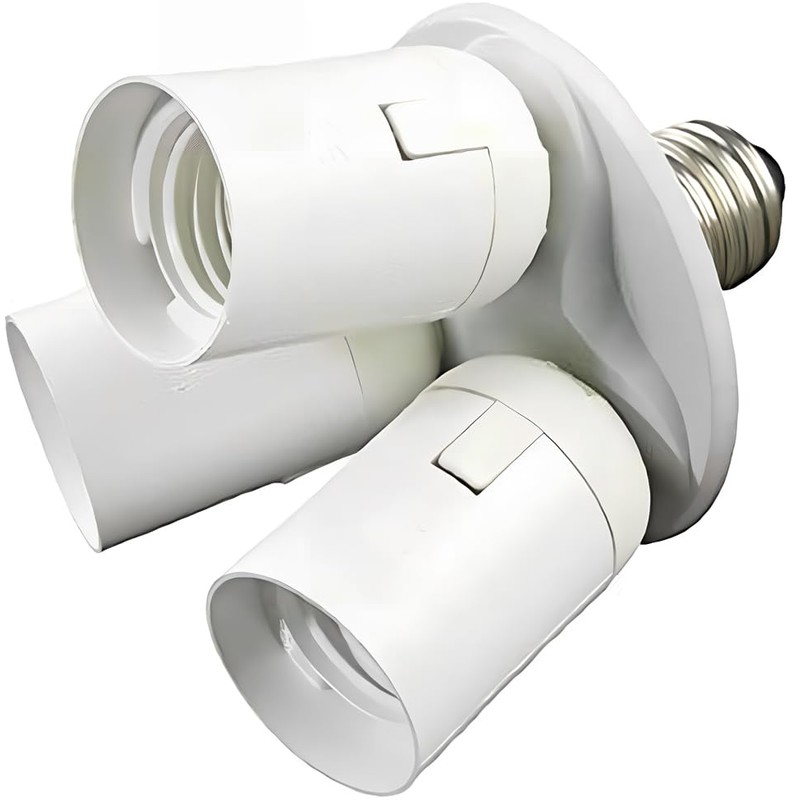 Superdream E26 E27 Lamp Bulb Socket, 3 in 1 Standard