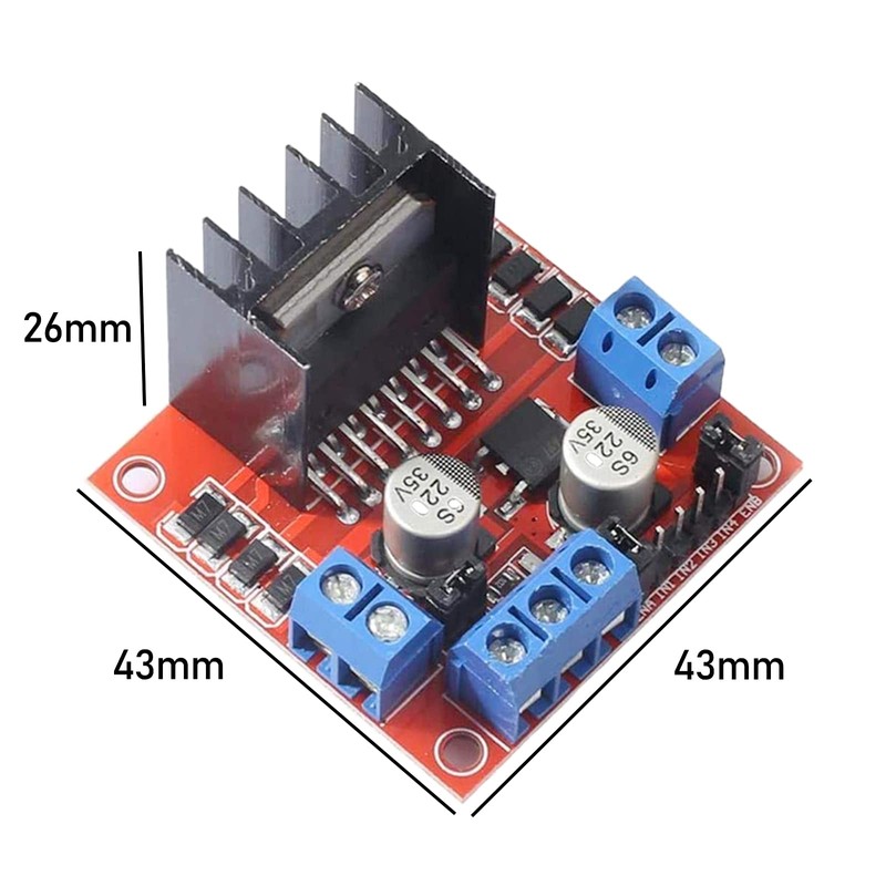 L298N Motor Driver Control Module for Arduino Intelligent Vehicle Robot