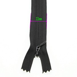 22" Invisible Nylon Zipper for DIY Tailor Sewing Craft 10 PCS/Pack Black&White Hidden Zppers,22inch Leekayer