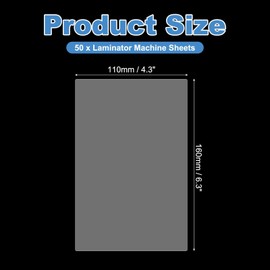 PATIKIL 4.3"x6.3" Index Card Thermal Laminating Pouches, 50Pcs 7 Mil Laminating Sheets File Card Lamination Pouch Tags for Work Permits Pass Cards