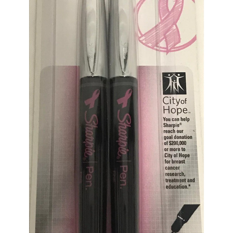 Sharpie Pen "City of Hope" Fine, Black Ink, Smear Resistant,