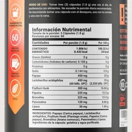 Enzimas Digestivas | 180 Cápsulas