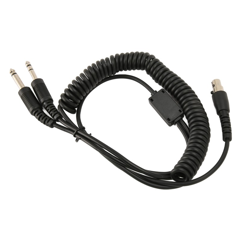 Mini XLR 5 Pin Plug to GA Dual Plugs Headset