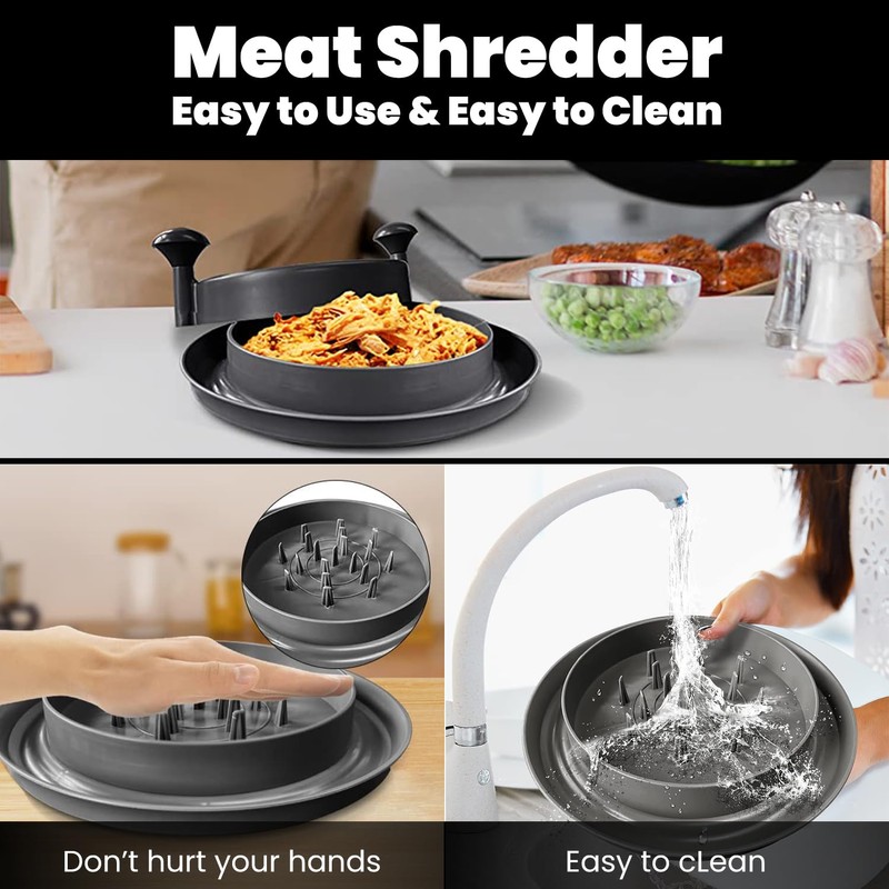 Chicken Shredder Tool Twist Chicken Breast Meat Vegetable Shredder With