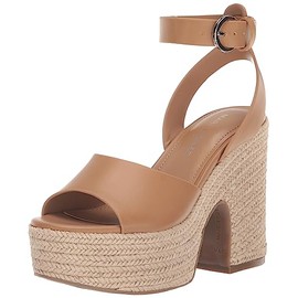Marc Fisher Women's VETINA Wedge Sandal, TAN 210, 9.5