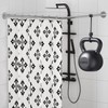 Corner Shower Curtain Rod, Adjustable (24"-37" x 24"-37"), L Shaped