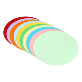 PATIKIL 5.9-inch Round Cardboard Paper, 20 Pcs 200gsm Thick Blank Disc Circles Slices for DIY Craft Arts Drawing Painting Writing, 10 Assorted Colors