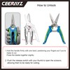 CEERAYZ 200mm Scissors All Purpose Heavy Duty, Garden Shears, Scissors