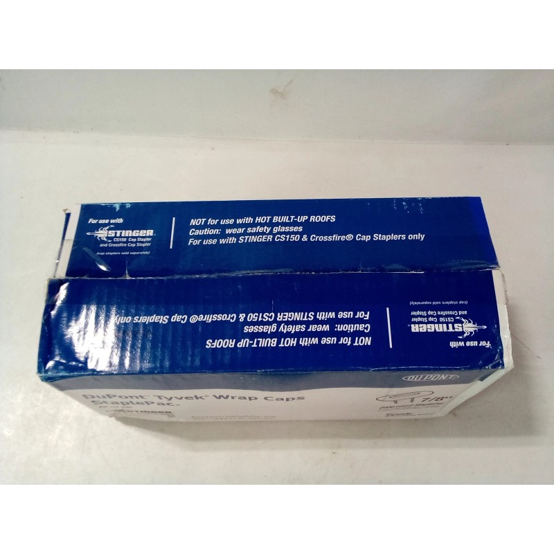 DuPont Tyvek Wrap Caps StaplePac, 7/8" 2000 Count, #0136044TV