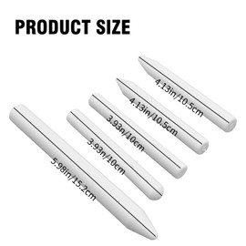 VIKKSAER 5PCS Tap Down Pen PDR Knockdown Tool, Paintless Dent Repair Tool, for Removing Dents Without Paint Hail Repair White