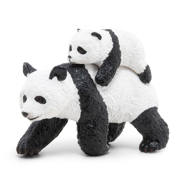 Papo -hand-painted - figurine -Wild animal kingdom - Panda And Baby Panda -50071 -Collectible - For Children - Suitable for Boys and Girls- From 3 years old