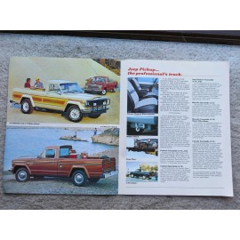 1982 Jeep Pickup truck salesman sales pamphlet brochure