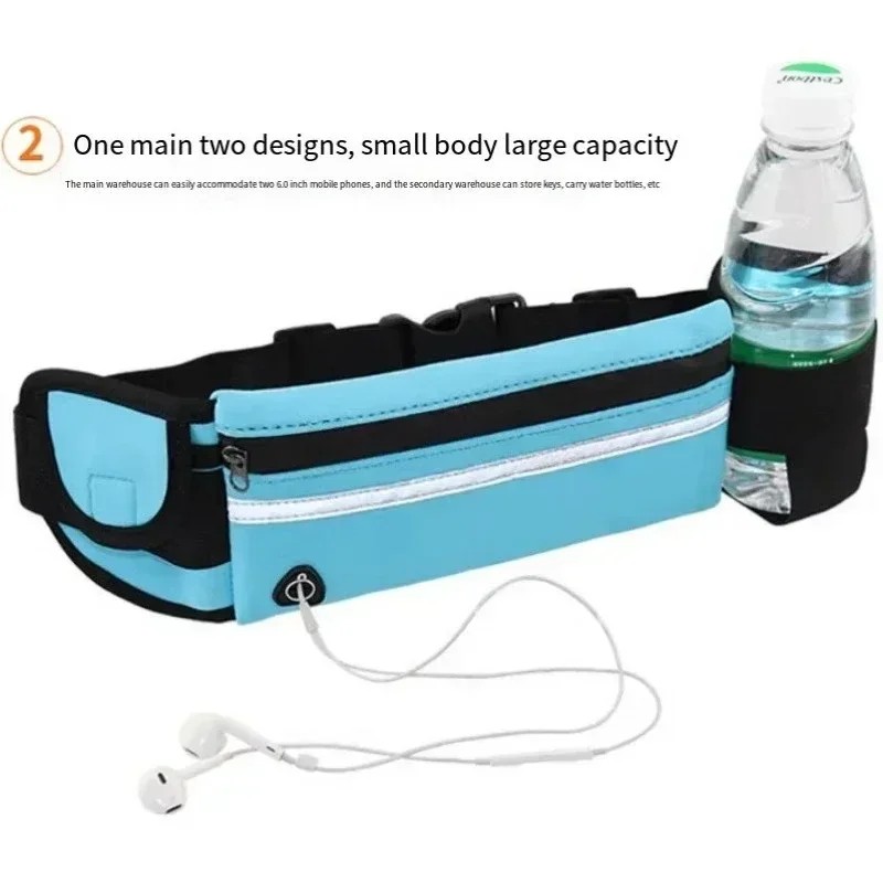 Running Belt Waist Pack, Adjustable Sports Fanny Pack Phone Holder
